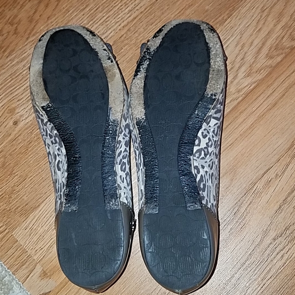 Coach Remmi flats animal print size 5.5 - Picture 5 of 5